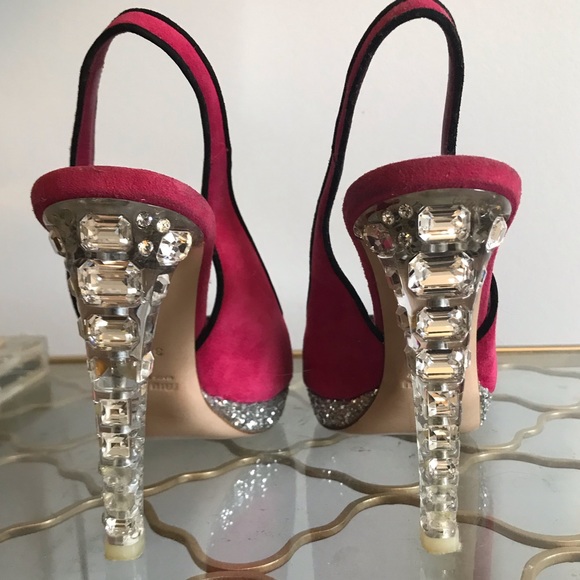 Miu miu swarovski crystal heels - Picture 4 of 7